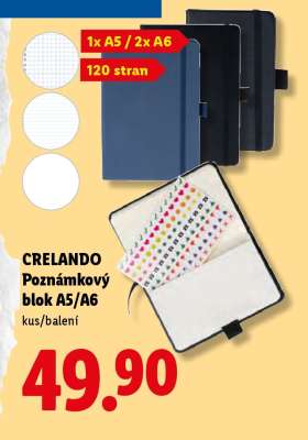 Crelando Poznámkový blok A5/A6