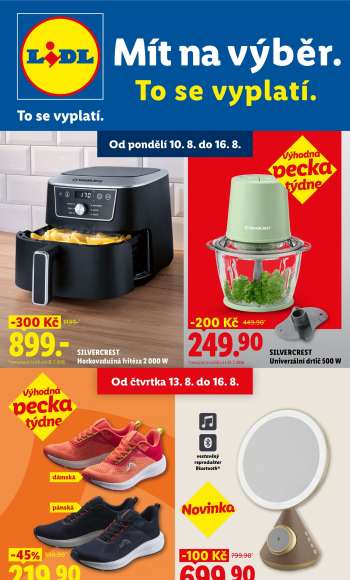 Leták Lidl - 10.8.2026 - 16.8.2026.