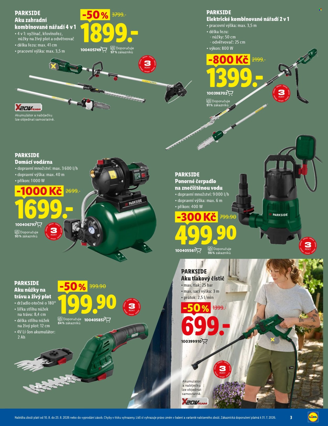 Leták Lidl - 10.8.2026 - 23.8.2026. Strana 3