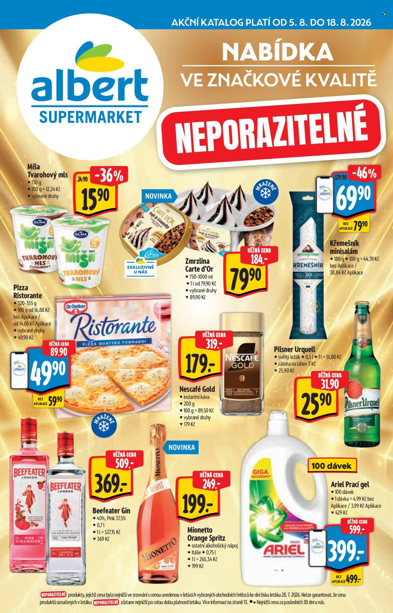 Leták Albert Supermarket - 5.8.2026 - 18.8.2026. Strana 1