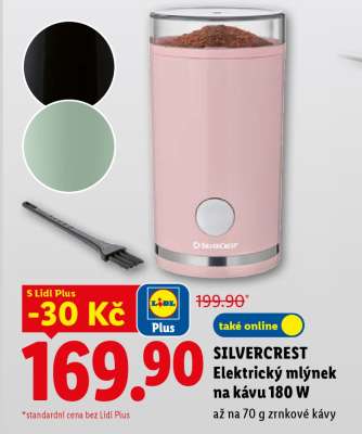 SilverCrest Elektrický mlýnek na kávu 180 W