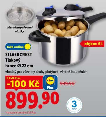 SILVERCREST Tlakový hrnec Ø 22 cm