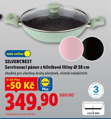 SILVERCREST SERVÍROVACÍ PÁNEV Z HLINÍKOVÉ LITINY Ø 28 cm