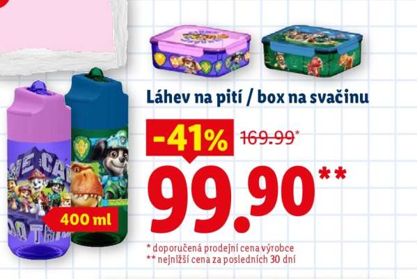 Láhev na pití / box na svačinu