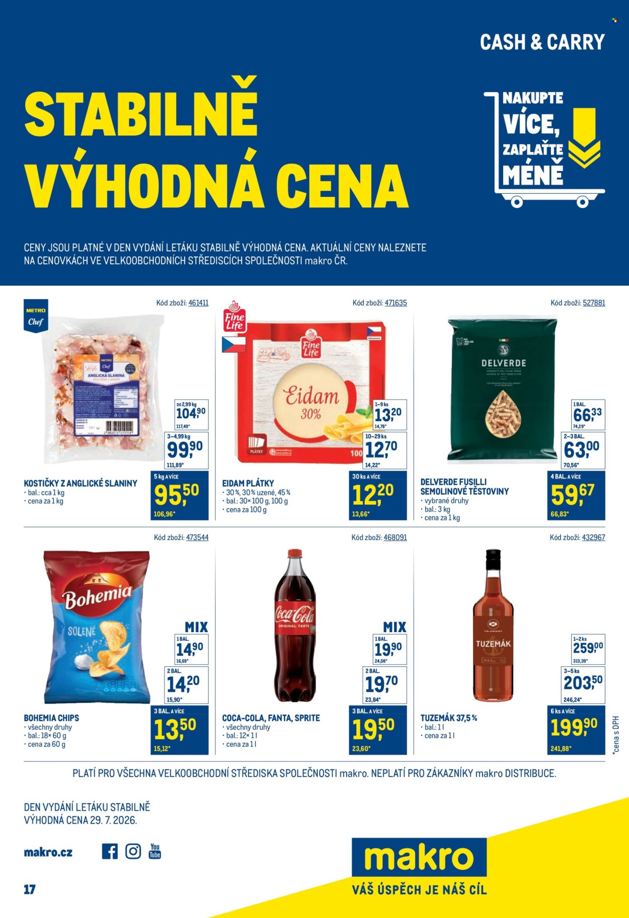 Leták MAKRO. Strana 1