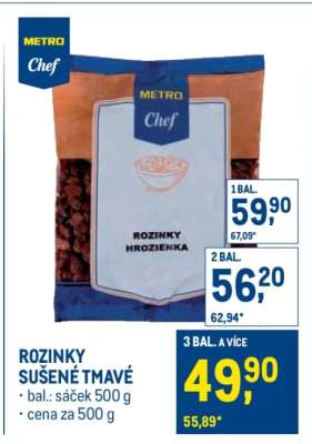 Rozinky sušené tmavé