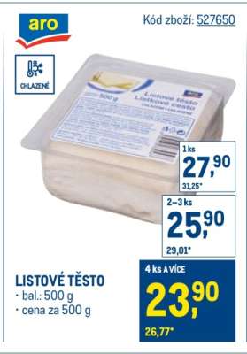 Listové těsto