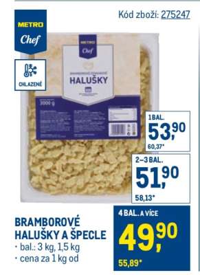 BRAMBOROVÉ HALUŠKY A ŠPECLE