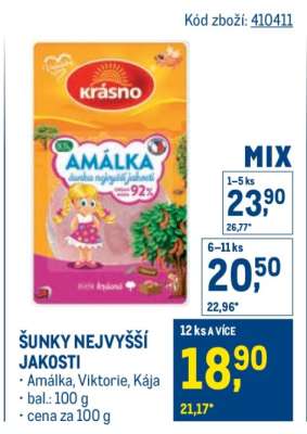 Šunky nejvyšší jakosti