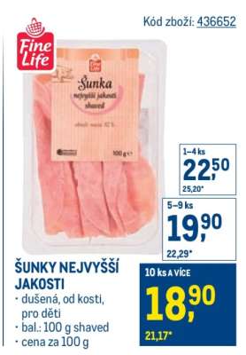 Šunky nejvyšší jakosti