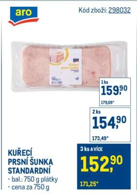 Kuřecí prsní šunka standardní*