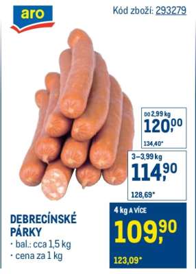 Debrecínské párky*