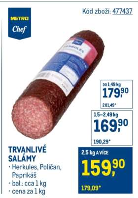 Trvanlivé salámy