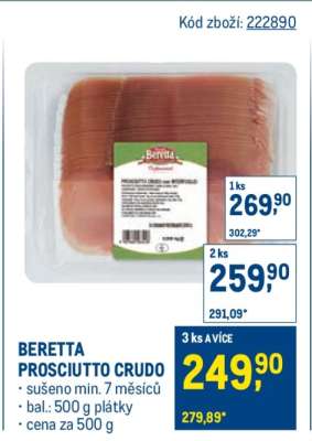 BERETTA PROSCIUTTO CRUDO