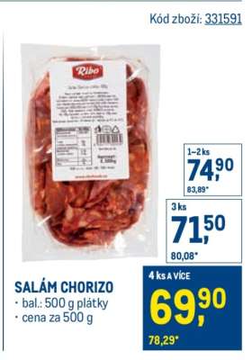 Salám Chorizo