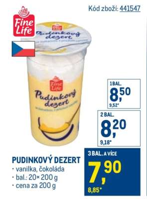 PUDINKOVÝ DEZERT