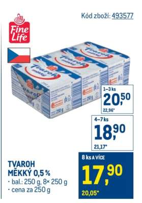 TVAROH MĚKKÝ 0,5%