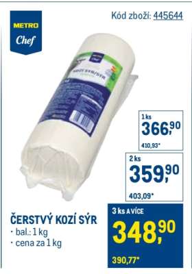 Čerstvý kozí sýr