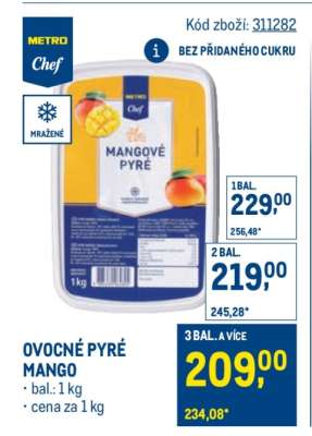 OVOCNÉ PYRÉ MANGO
