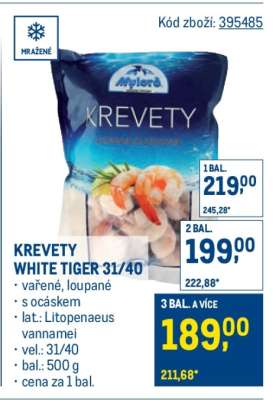 KREVETY WHITE TIGER 31/40