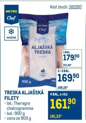 Treska aljašská filety