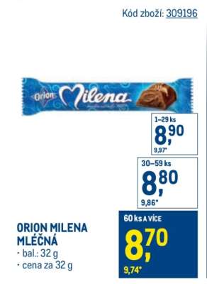Orion Milena mléčná