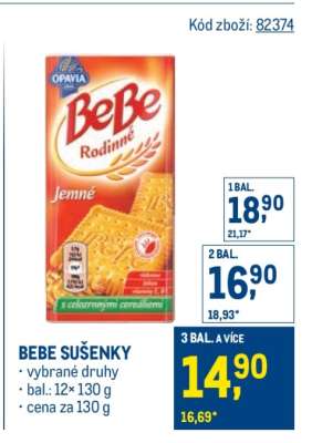 BeBe sušenky