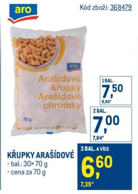 Křupky arašídové