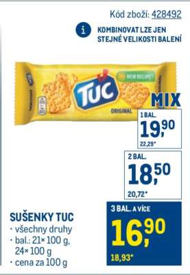 Sušenky Tuc