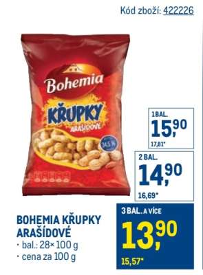 Bohemia Křupky arašídové