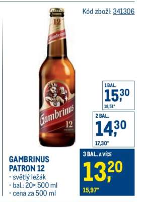 Gambrinus Patron 12