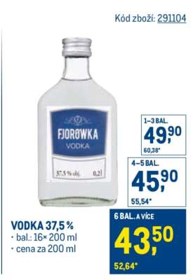 Vodka 37,5 %