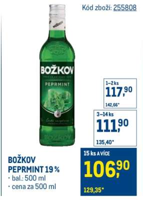 Božkov Peprmint 19 %