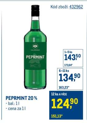 Peprmint 20%