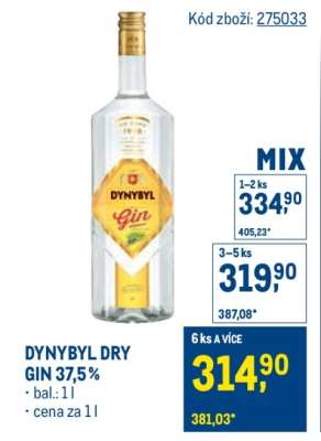 Dynybyl Dry Gin 37,5 %