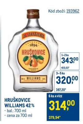 Hruškovice Williams 42