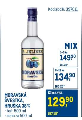 MORAVSKÁ ŠVESTKA, HRUŠKA 38 %
