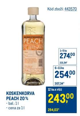 KOSKENKORVA PEACH 20 %