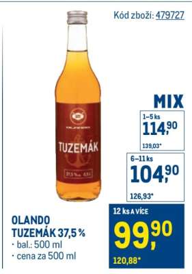 OLANDO TUZEMÁK 37,5 %