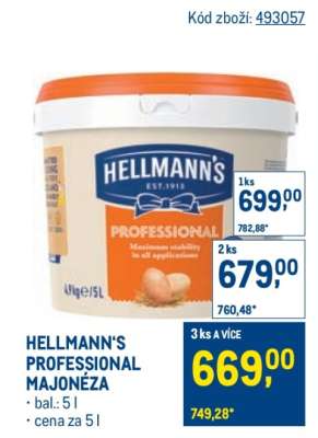 HELLMANN'S PROFESSIONAL MAJONÉZA