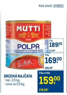Drcená rajčata