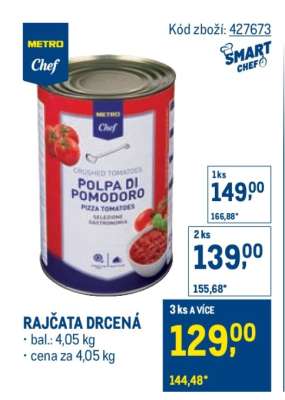 Rajčata drcená