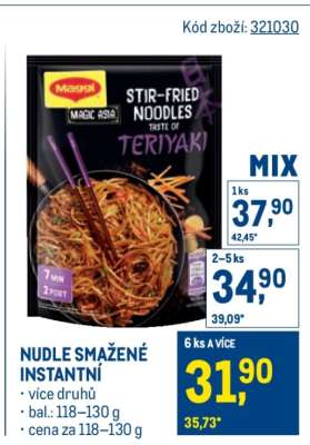 NUDLE SMAŽENÉ INSTANTNÍ