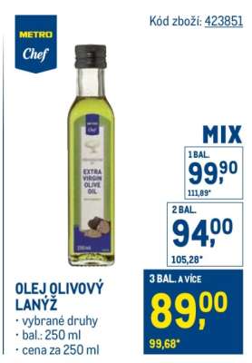 OLEJ OLIVOVÝ LANÝŽ