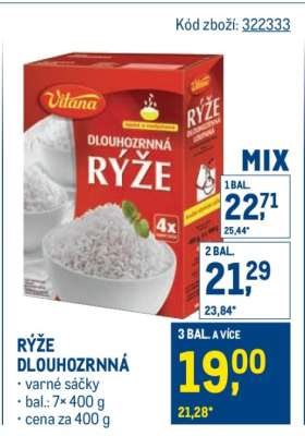 Rýže dlouhozrnná