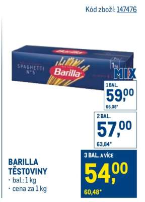 Barilla těstoviny
