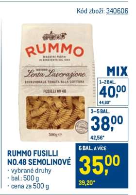 RUMMO FUSILLI NO.48 SEMOLINOVÉ