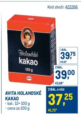 Avita Holandské kakao