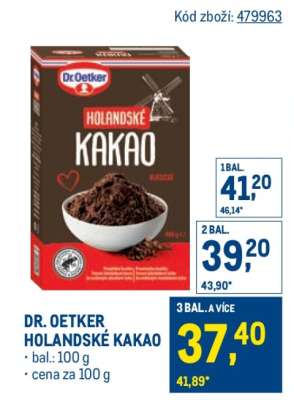 Dr. Oetker Holandské kakao