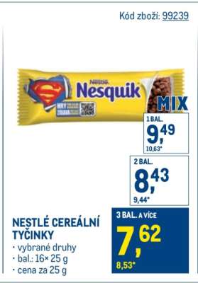 Nestlé Cereální tyčinky